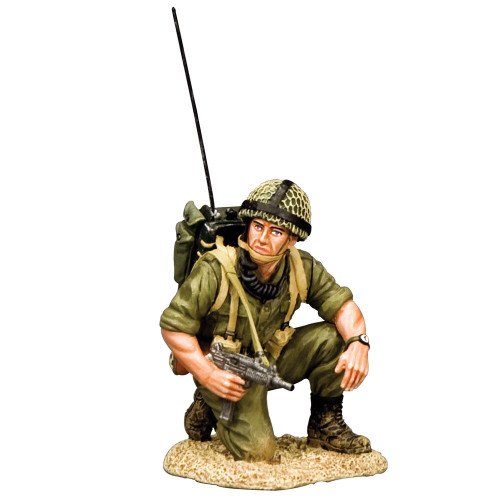 Israeli Soldier Radio Operator w/ Uzi Crouched 1/30 Figure Main Image