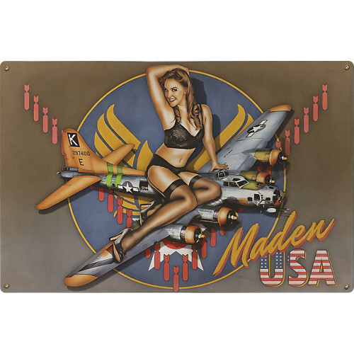 MADEN USA METAL SIGN  LS2396-BD Main Image