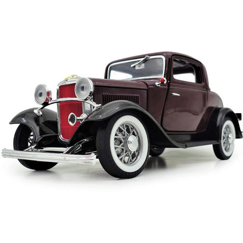 1932 Ford 3-Window Coupe - Burgundy&Black Main Image