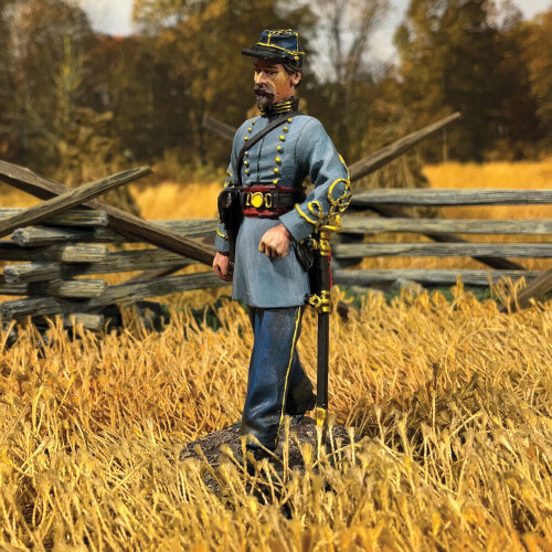Confederate Infantry Officer Marching 1:30 Figure William Britain (31448) Alt Image 1