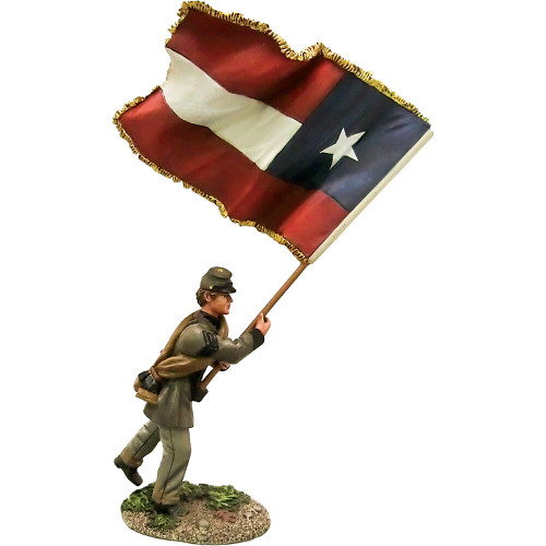 Confederate Flagbearer, 5th Texas, Lone Star Flag 1/30 Fig William Britain (31393) Main Image