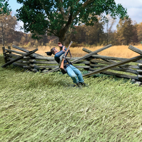 Union Infantry Casualty Falling Wounded 1/30 Figure William Britain (31429) Alt Image 3