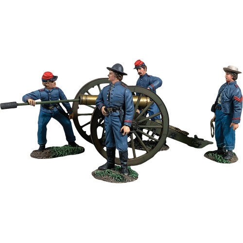 Confederate Artillery with 12 Pound Howitzer 1/30 Figure Set William Britain (31425) Main Image