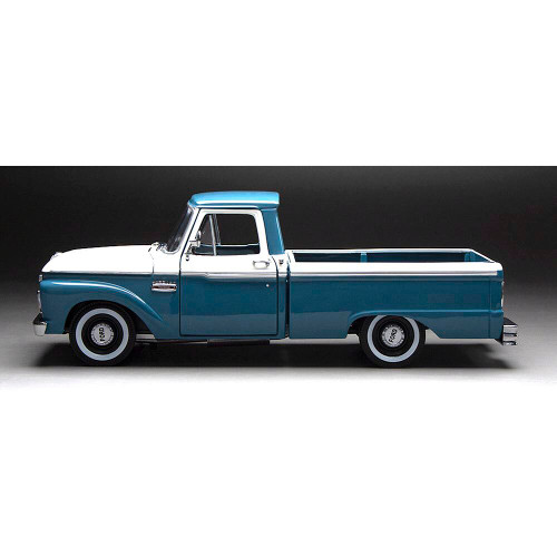 1965 Ford F-100 Custom Cab Pickup - Blue & White Alt Image 1