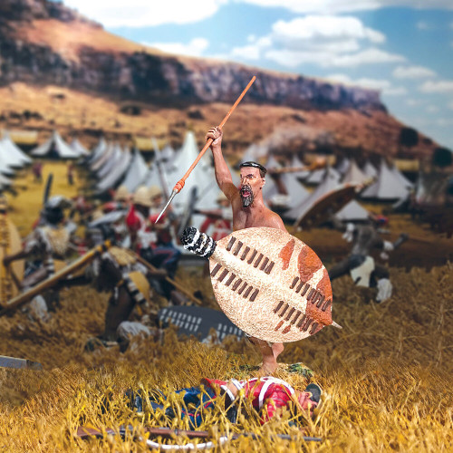 Zulu Attacking 1/30 Figure William Britain (20206) Alt Image 1