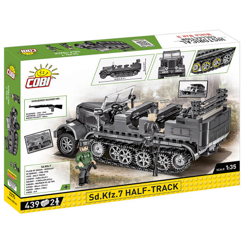 SD.KFZ.7 HALF-TRACK Building Block Model - 430 PIECES Alt Image 3
