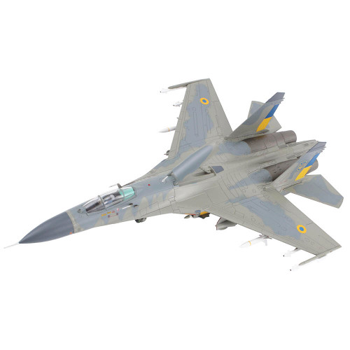 Su-27 Flanker 1/72 Die Cast Model Ukrainian Air Force, Compass Ghost Grey scheme, 2023 Main Image
