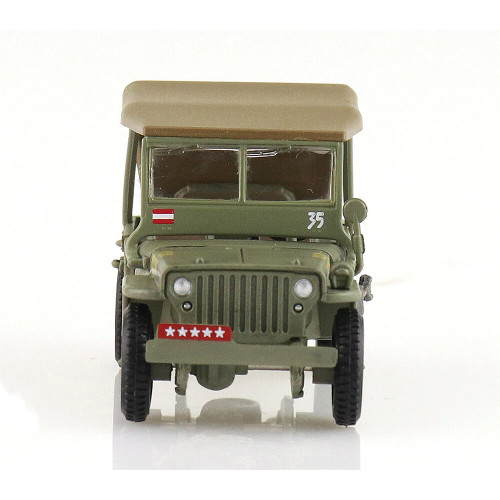 1/4 ton Military Vehicle 1/72 Die Cast Model - HG4216 Gen. Douglas MacArthur Leyte WWII 1945 Alt Image 3