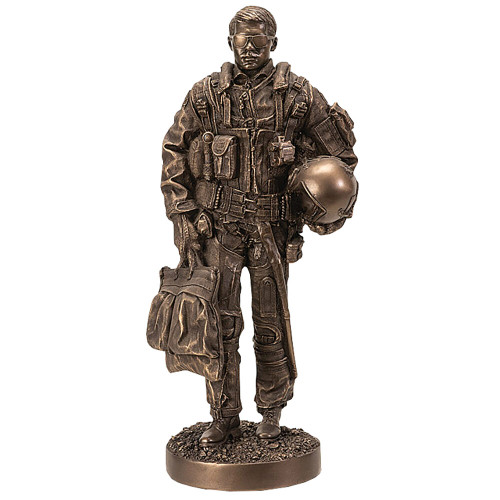 FIGHTER PILOT 12.5" STATUE Pacific Trading (Y8691) Main Image