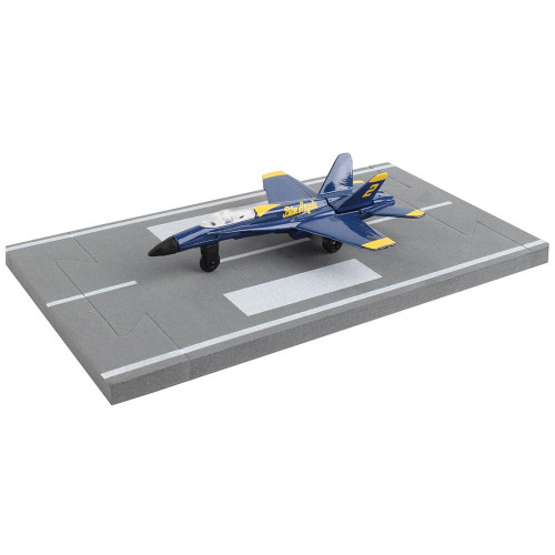 USN BLUE ANGELS F/A-18 DIE CAST MODEL W/ RUNWAY RW090 Alt Image 1