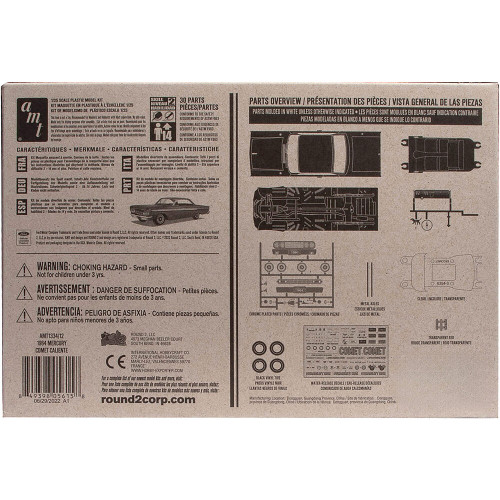 1964 Mercury Comet "Craftsman Plus Series" 1/25 Kit AMT Models (AMT1334/12) Alt Image 4