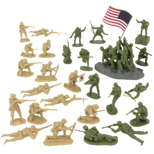 IWO JIMA 1/32 PLASTIC ARMY FIGURES BMC-40032 Alt Image 1
