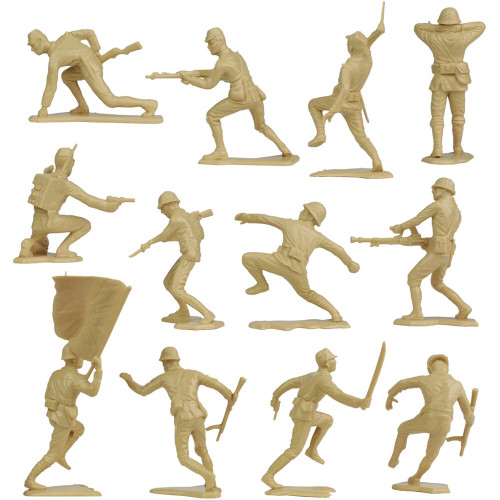 WWII Japanese Plastic Army Men 1/32 Figure Set BMC (48589) Alt Image 5