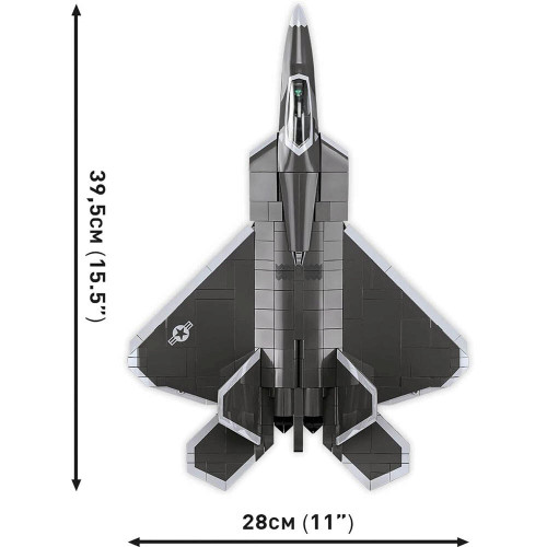 F-22 RAPTOR 1/48 Building Block Model - 695 Pieces Cobi (5855) Alt Image 3