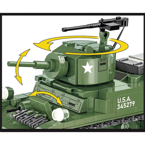M3 STUART 1/35 Building Block Model - 490 Pieces Cobi (3048) Alt Image 2