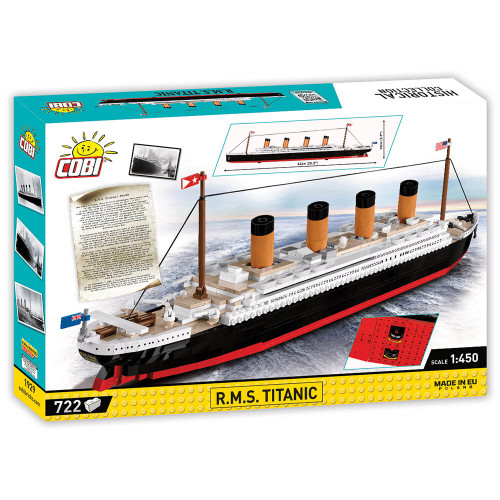 TITANIC 1/450 Building Block Model - 722 Pieces Cobi (1929) Alt Image 4
