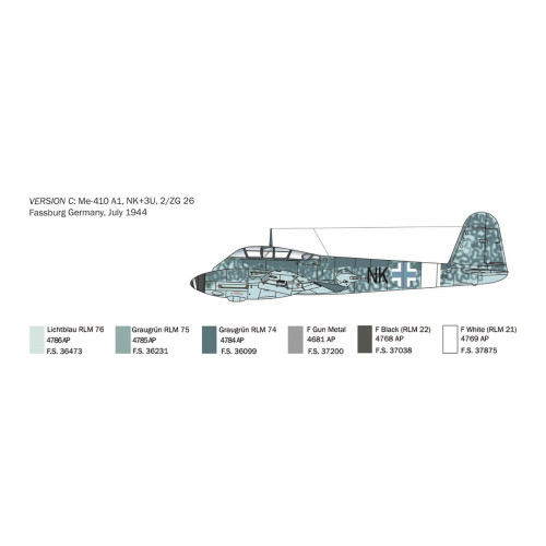 Me 410 A-1 Hornisse 1/72 Kit Alt Image 5