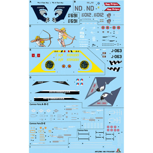 F-16A Fighting Falcon 1/48 Kit Alt Image 2