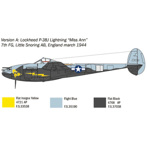 P-38J Lightning 1/72 Kit Alt Image 3