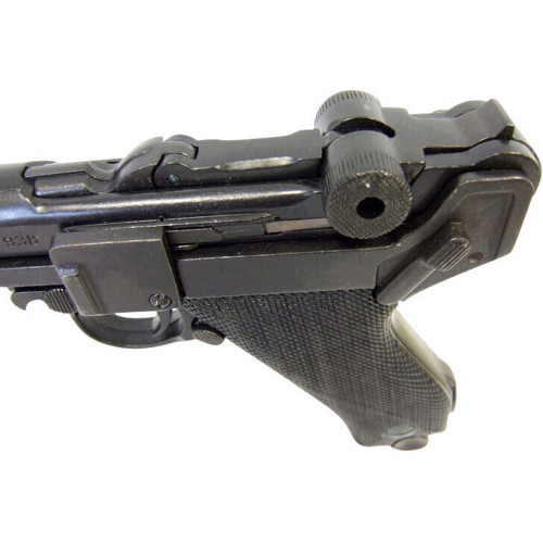Denix WWII German Naval Luger P-08 Replica Pistol - Black Grips Alt Image 5