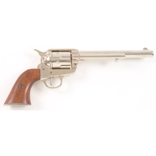 Denix Western M1873 Cavalry Replica Revolver Cap Gun - Nickel Alt Image 1