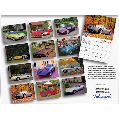 CLASSIC CORVETTES 2025 WALL CALENDAR 9781631145285 Alt Image 2