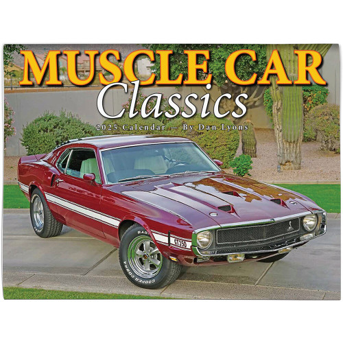 MUSCLE CAR CLASSICS 2025 WALL CALENDAR 9781631145216 Main Image