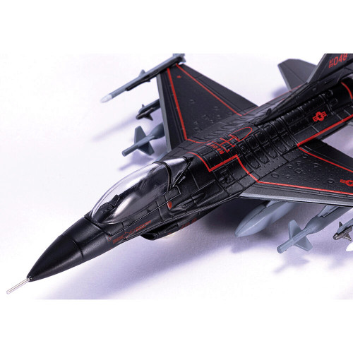 F-16 FIGHTING FALCON 1/100 DIE CAST MODEL - AF1-0142D 64TH AGGRESSOR SQUADRON, WRAITH, NELLIS AFB, 2020 Alt Image 2