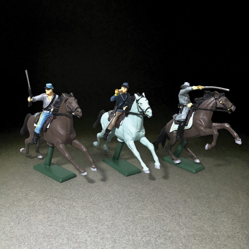 Confederate Cavalry Plastic 1/32 Figure Set No. 2 WILLIAM BRITAIN (52016) Alt Image 1