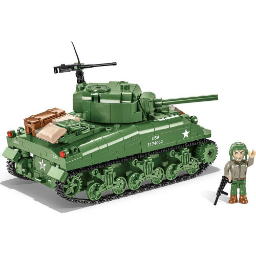 SHERMAN M4A1 1/35 Building Block Model - 615 Pieces Cobi (3044) Alt Image 3