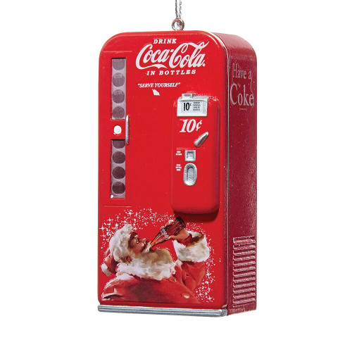 Coca-Cola® Vintage Vending Machine With Santa Ornament CC1162 Main Image