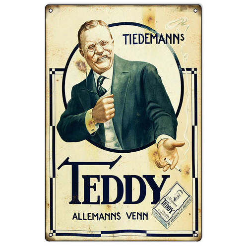 Teddy Cigarettes Metal Sign Main Image