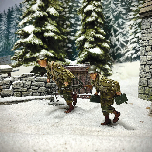 U.S. 101st Airborne M1919 Machine Gun Crew 1/30 Figure Set WILLIAM BRITAIN (25238) Alt Image 1