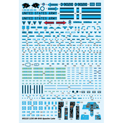 AH-64A Apache 1/35 Kit Trumpeter (5115) Alt Image 1