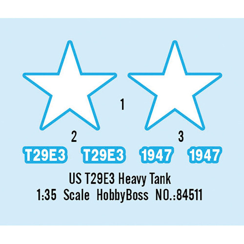 T29E3 Heavy Tank 1/35 Kit HobbyBoss (84511) Alt Image 2