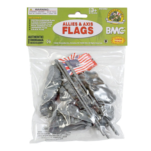 Allies and Axis Flags and Rocks Plastic Accessory Set VICTORYBUY (BMC-67083) Alt Image 2
