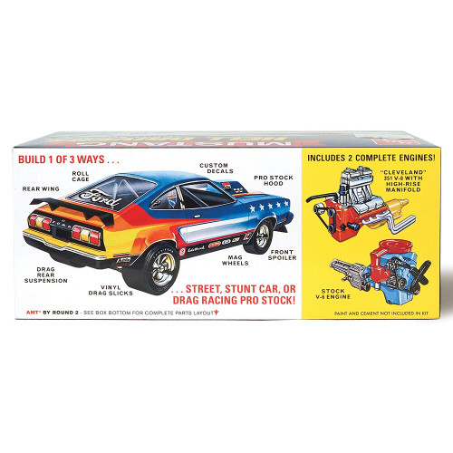 1977 Ford Mustang Hells Drivers 1/25 Kit AMT Models (AMT1475) Alt Image 2