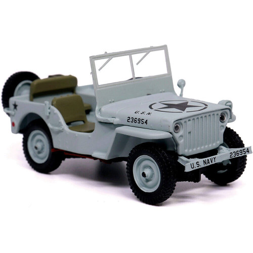 1/4-Ton WILLYS JEEP 1/43 Die Cast Model - U.S. Navy MILITARIA DIECAST (24217-44) Alt Image 1