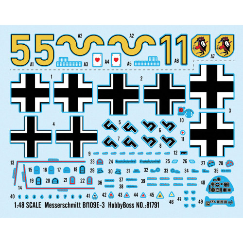 Bf109E-3 1/48 Kit Hobby Boss (81791) Alt Image 1