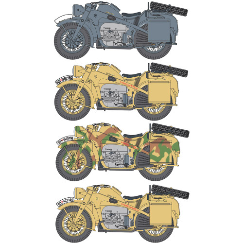 Zundapp KS 750 with sidecar 1/9 Kit Alt Image 3