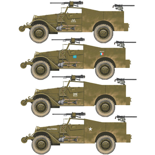 M3A1 Scout Car 1/72 Kit Italeri (7063) Alt Image 3