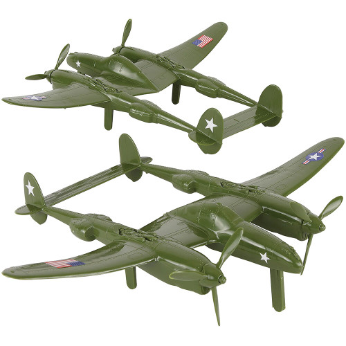 P-38 Lightning Fighter 1/50 2-Piece Plastic Set TM-67910 Main Image