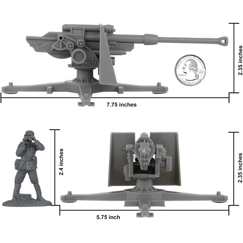 88mm Flak Artillery & Crews 1/32 Plastic Figure Set BMC-67370 Alt Image 2