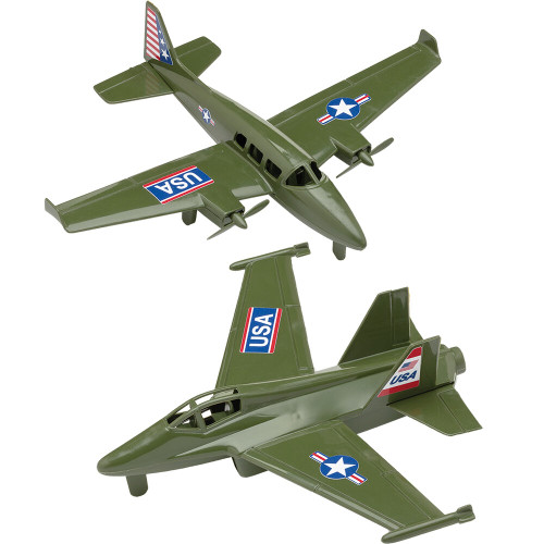 Prop Plane and Fighter Jet 1/50 Plastic Set Tim Mee (67900) Main Image