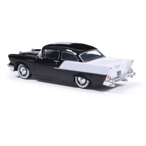1957 Chevrolet One-Fifty Sedan - Onyx Black and India Ivory Alt Image 3