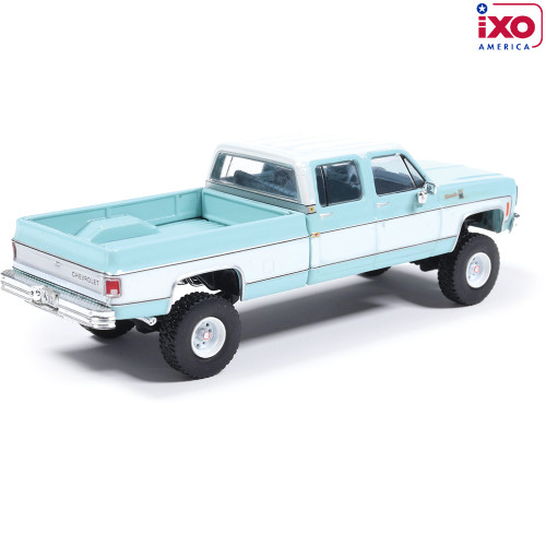 1978 Chevrolet Silverado K30 Crew Cab Fleetside Lifted - Light Blue and Frost White Alt Image 1