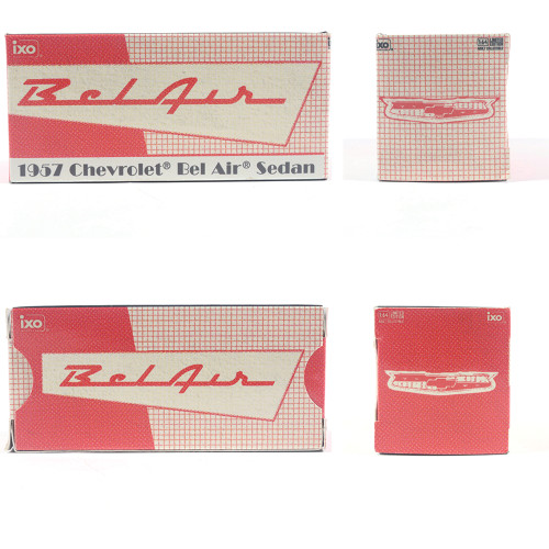 1957 Chevrolet Bel Air Sedan - Matador Red and India Ivory Alt Image 8
