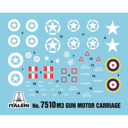 M3 75mm Gun Motor Carriage 1/72 Kit Alt Image 2