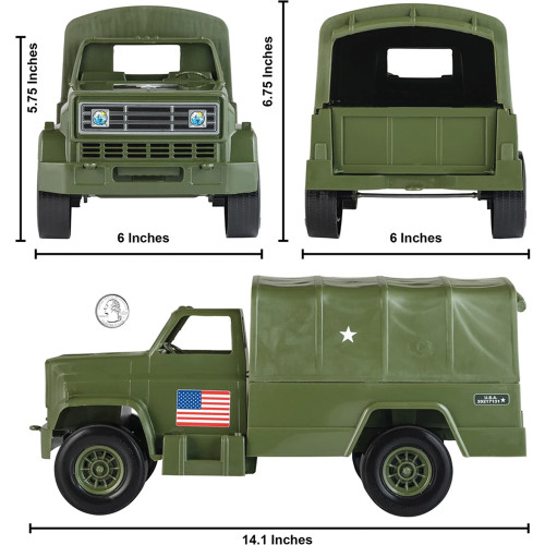 Military Cargo 1/16 Plastic Truck Tim Mee (07131) Alt Image 4