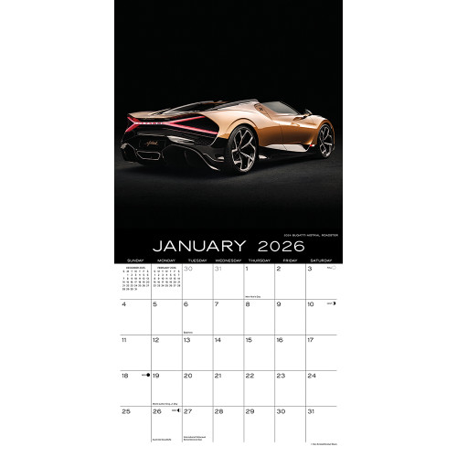 Dream Cars 2026 Wall Calendar Alt Image 2